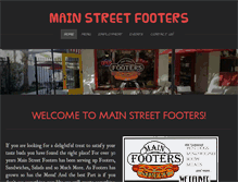 Tablet Screenshot of mainstreetfooters.com